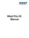 West Pro-16 Manual